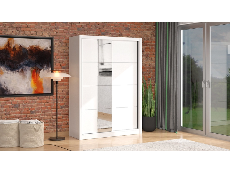 Armoire portes coulissantes NANAIMO blanc