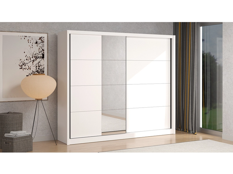 Schwebetürenschrank NANAIMO weiss