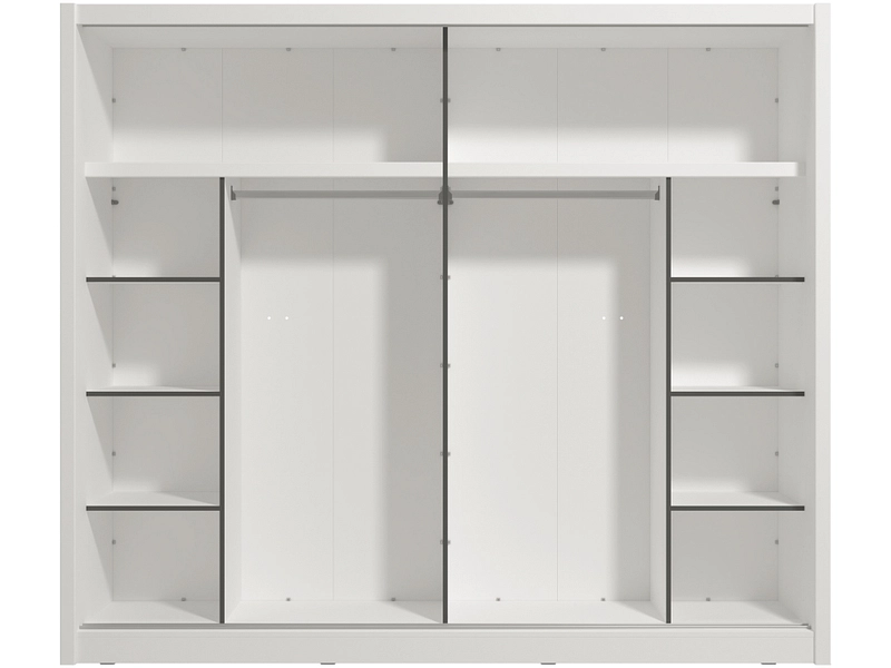 Schwebetürenschrank NANAIMO weiss