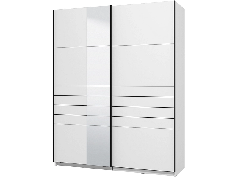 Armoire portes coulissantes JASPER blanc