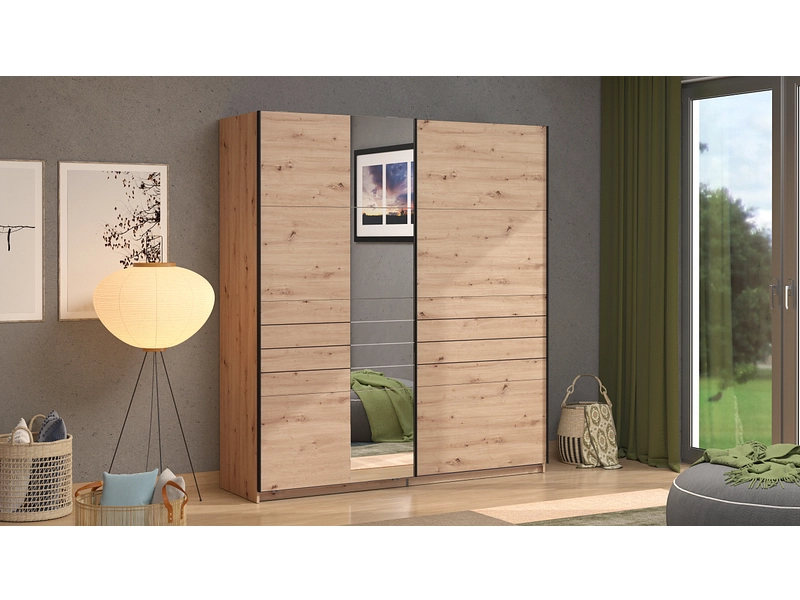 Armadio ante scorrevoli JASPER quercia artisan