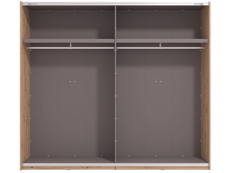 Armoire portes coulissantes JASPER chêne artisan