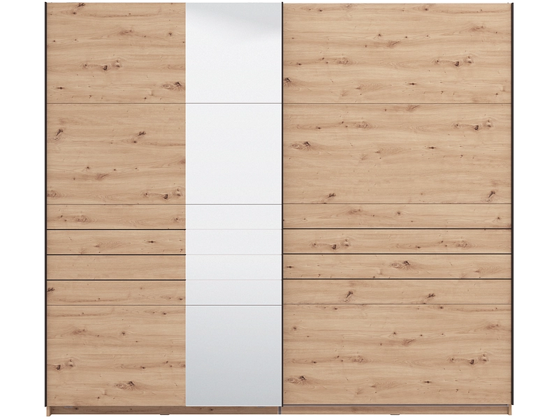 Armoire portes coulissantes JASPER chêne artisan