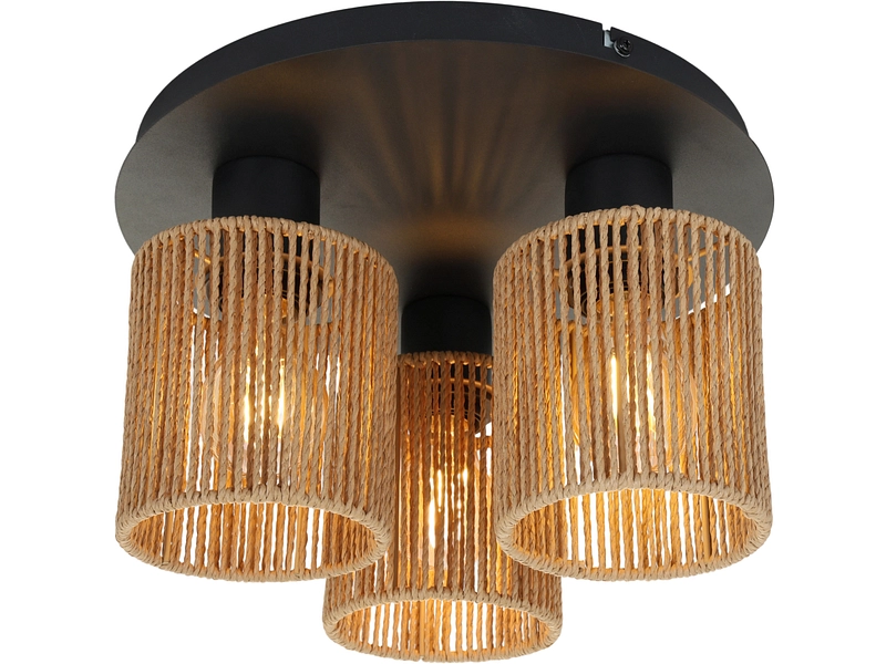 Deckenlampe REDA 32cm 25W schwarz