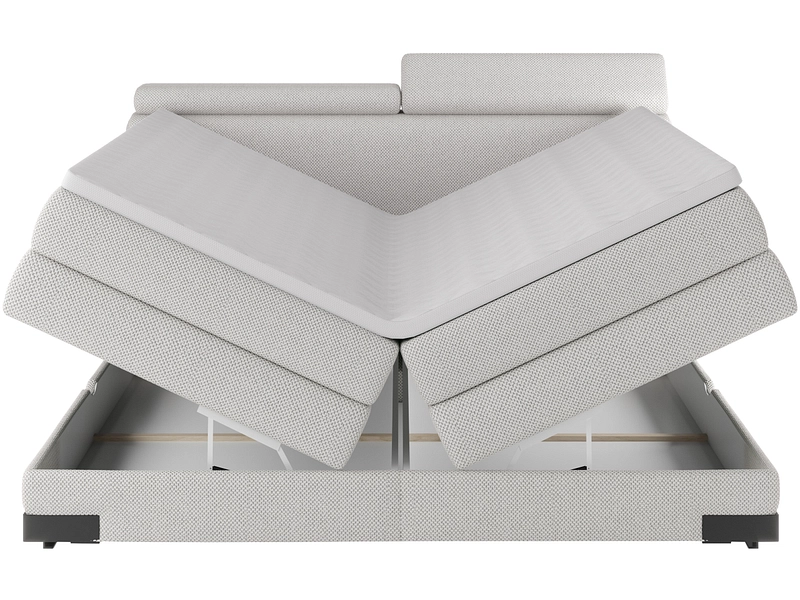 Boxspring KANO gris clair