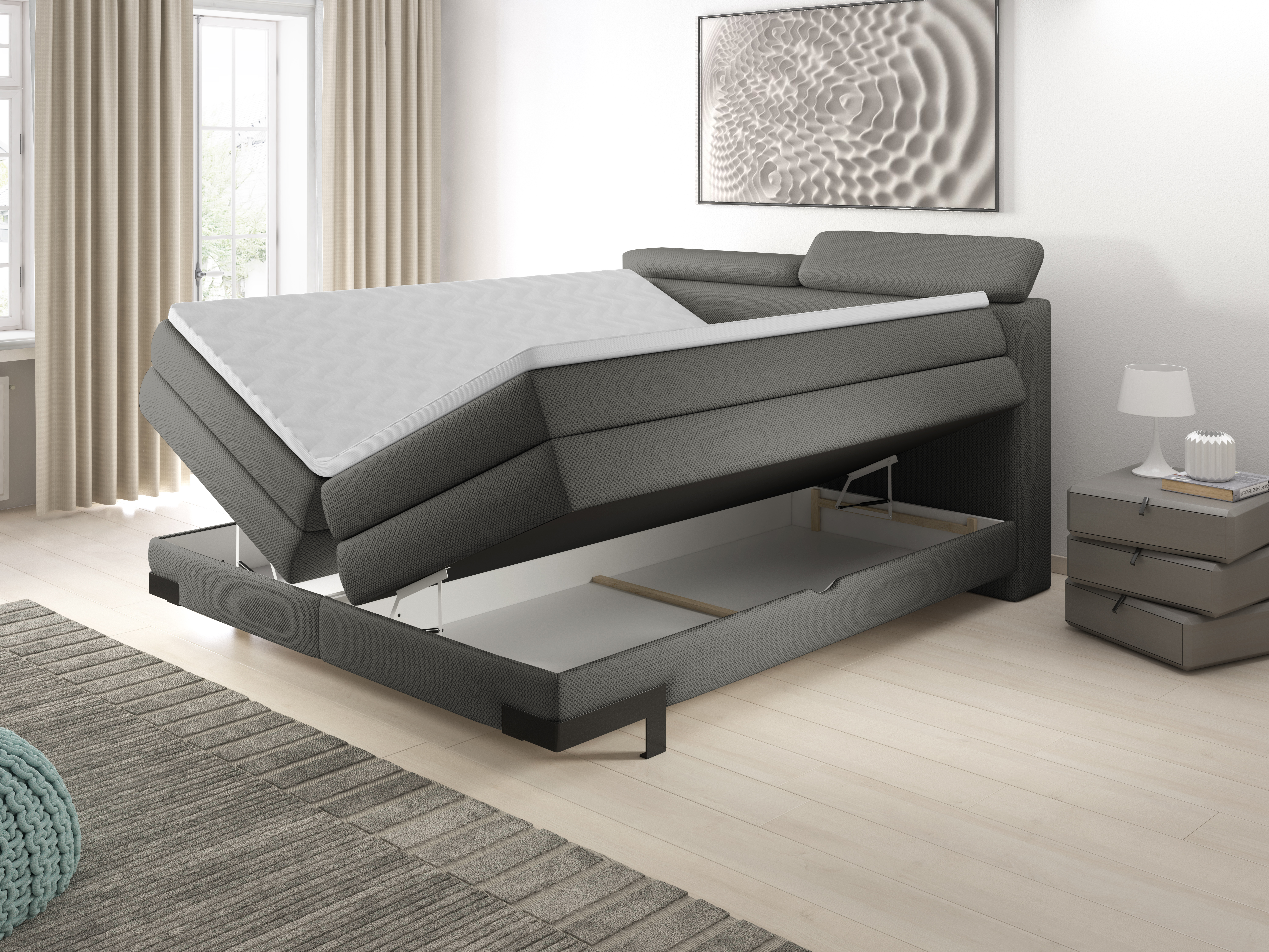 Boxspring KANO tortora Boxspring KANO tortora