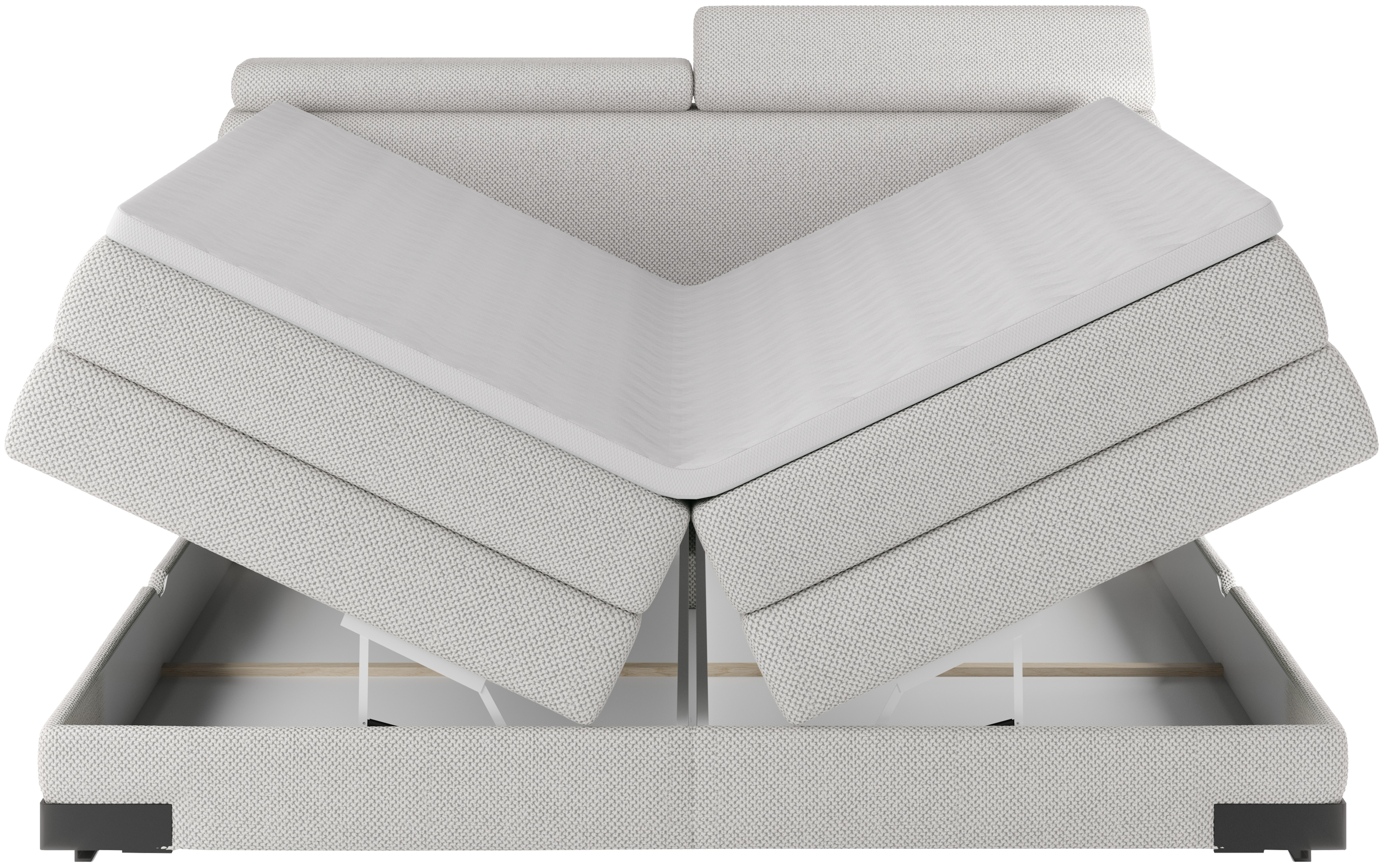 Boxspring KANO grigio chiaro Boxspring KANO grigio chiaro