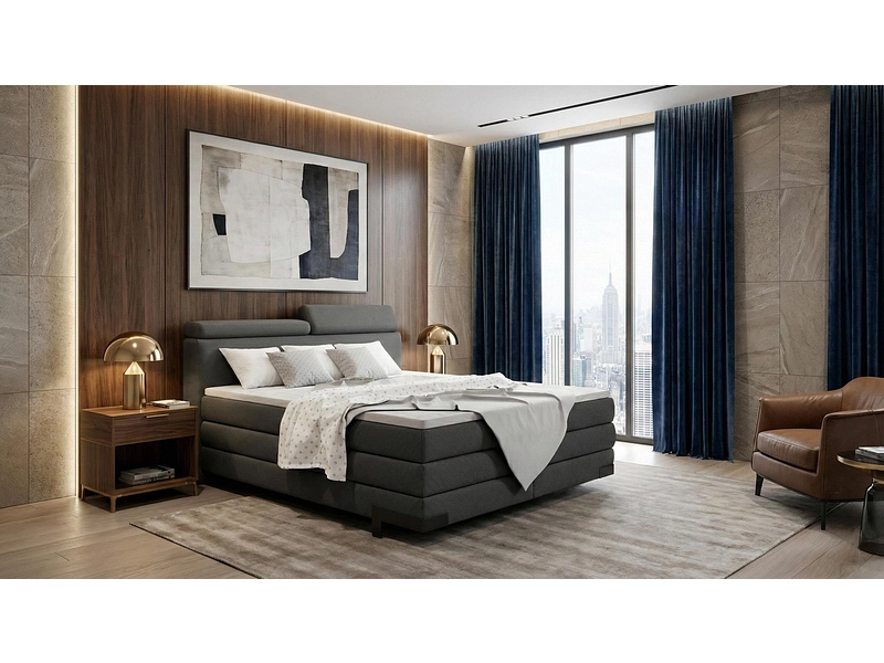 Boxspringbett KANO taupe Boxspringbett KANO taupe