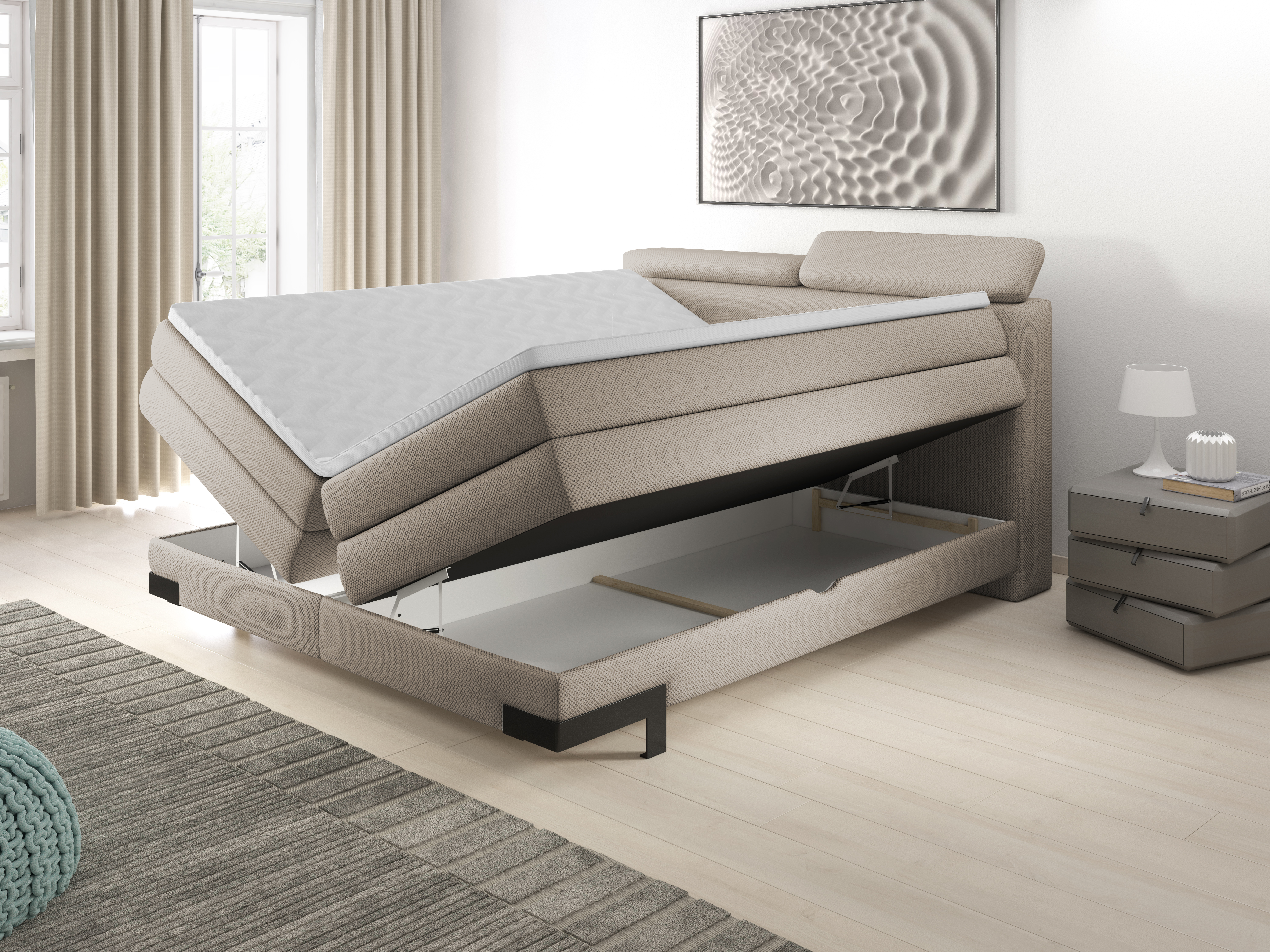 Boxspring KANO beige Boxspring KANO beige