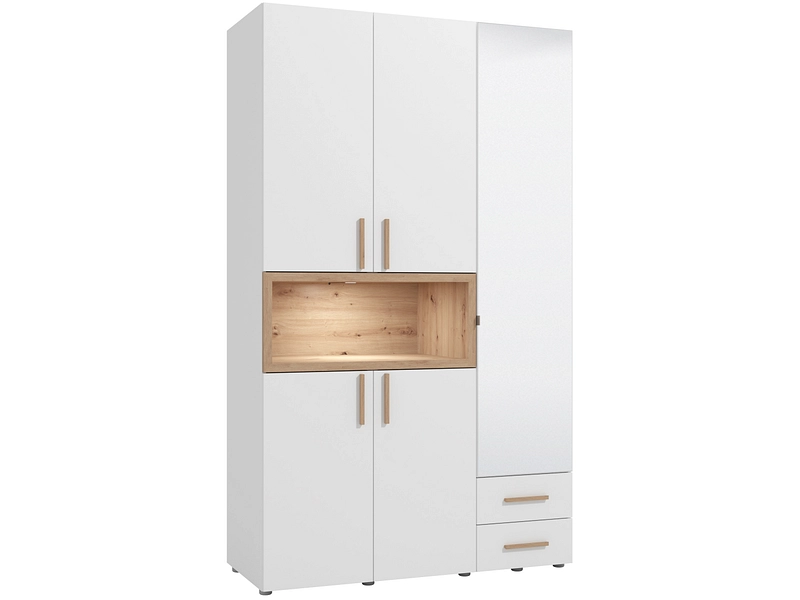 Drehtürenschrank CRUSH weiss Drehtürenschrank CRUSH weiss