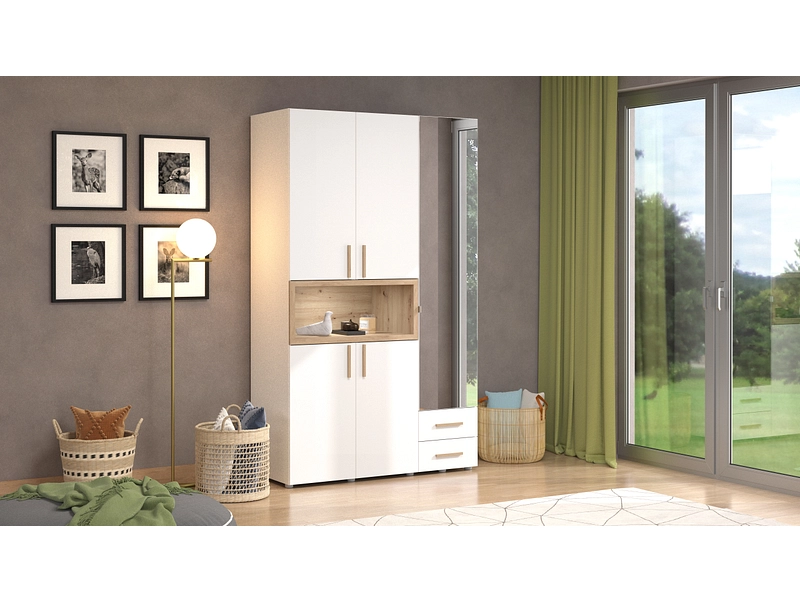 Drehtürenschrank CRUSH weiss Drehtürenschrank CRUSH weiss