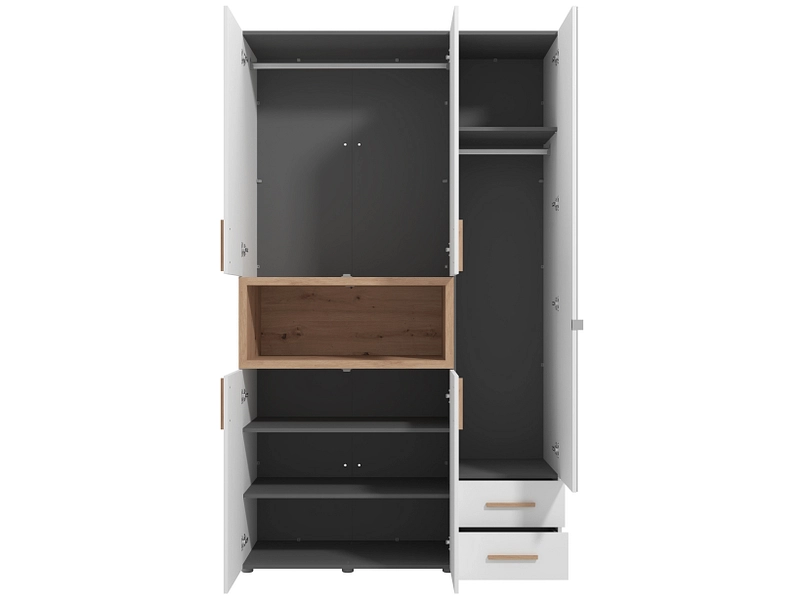 Drehtürenschrank CRUSH weiss Drehtürenschrank CRUSH weiss