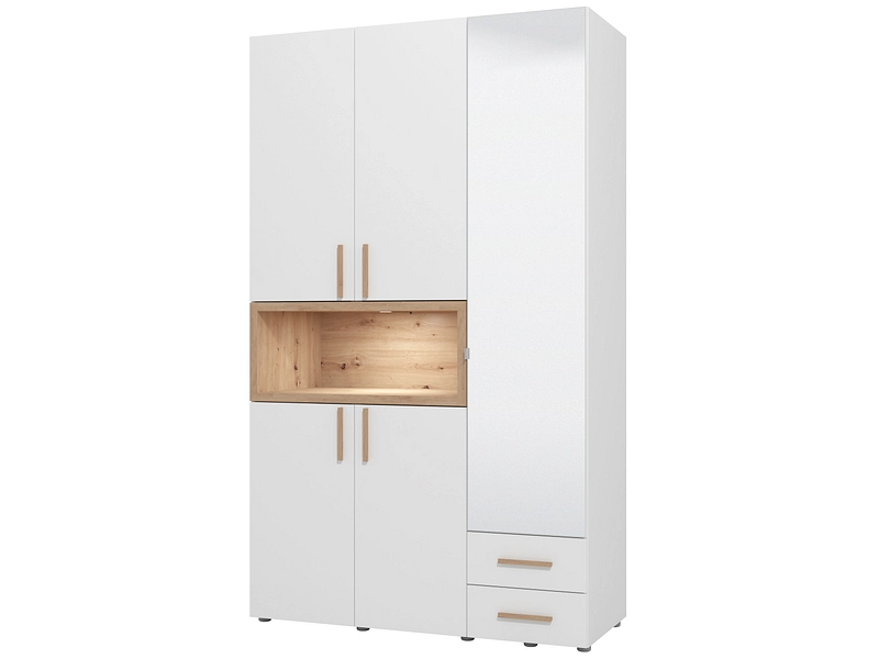 Drehtürenschrank CRUSH weiss Drehtürenschrank CRUSH weiss