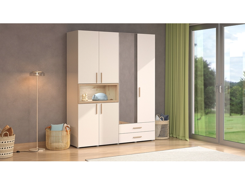 Armadio ante battenti CRUSH cashmere