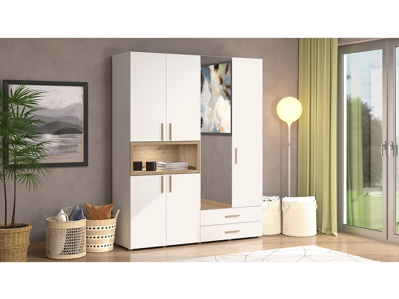 Armadio ante battenti CRUSH bianco