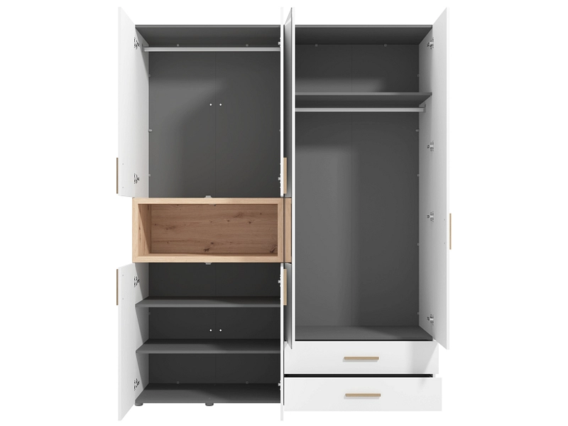 Armadio ante battenti CRUSH bianco