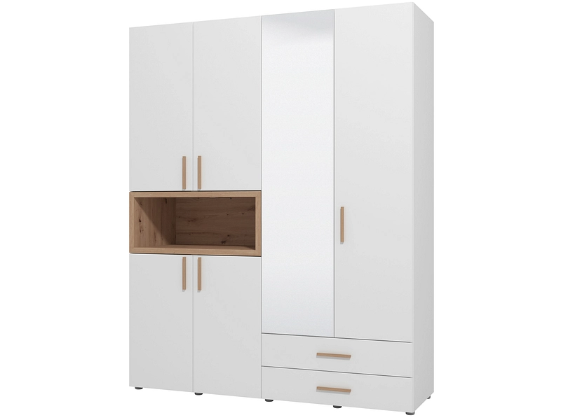 Armadio ante battenti CRUSH bianco