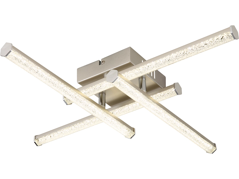 Deckenlampe LED REDA 50cm 24W silberfarben
