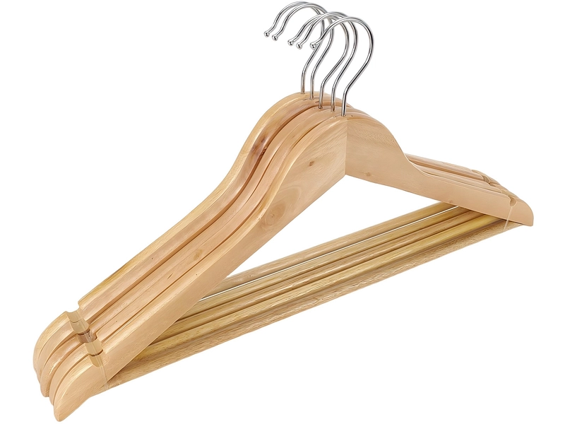 Set de 5 cintres HUDSON Bois naturel