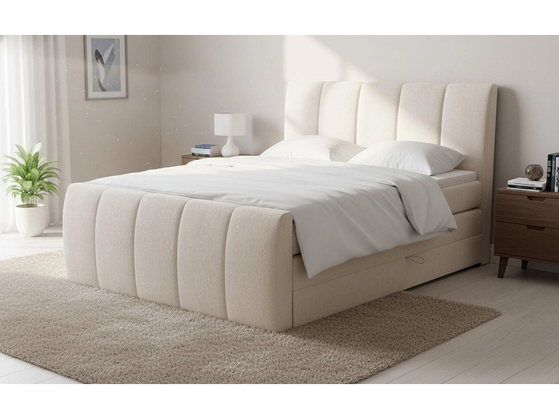 Boxspring CAPRI bianco crema