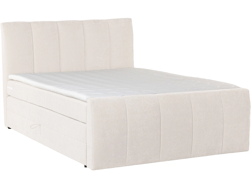Boxspring CAPRI bianco crema 180x200cm semirigido
