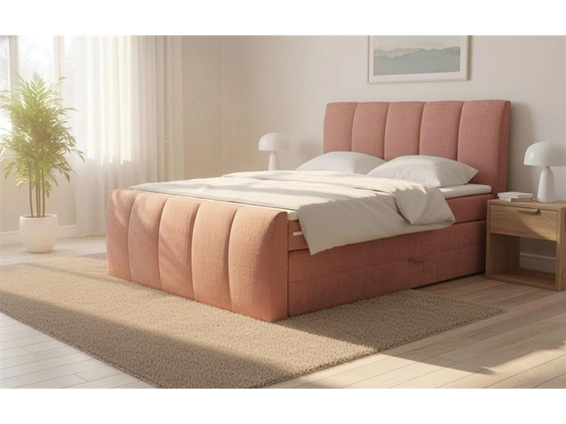 Boxspring CAPRI rosa chiaro