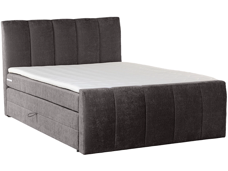 Boxspring CAPRI nero 180x200cm semirigido