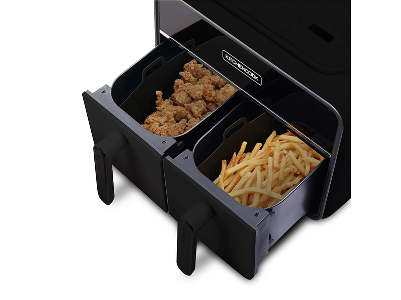 KITCHENCOOK Set 2 Körbe für Air Fryer