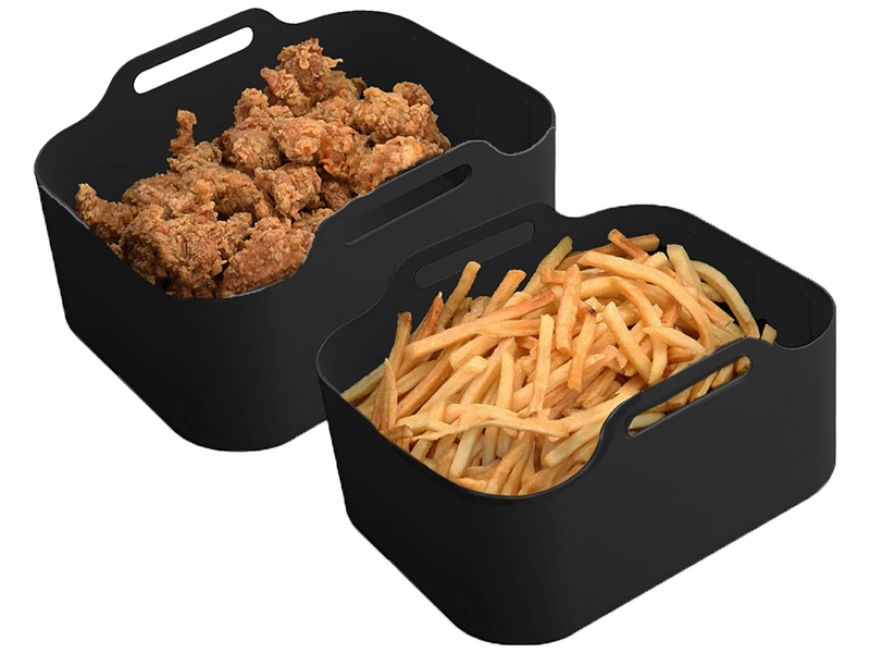 KITCHENCOOK Set 2 Körbe für Air Fryer