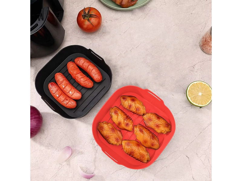 KITCHENCOOK Set 2 Körbe für Air Fryer