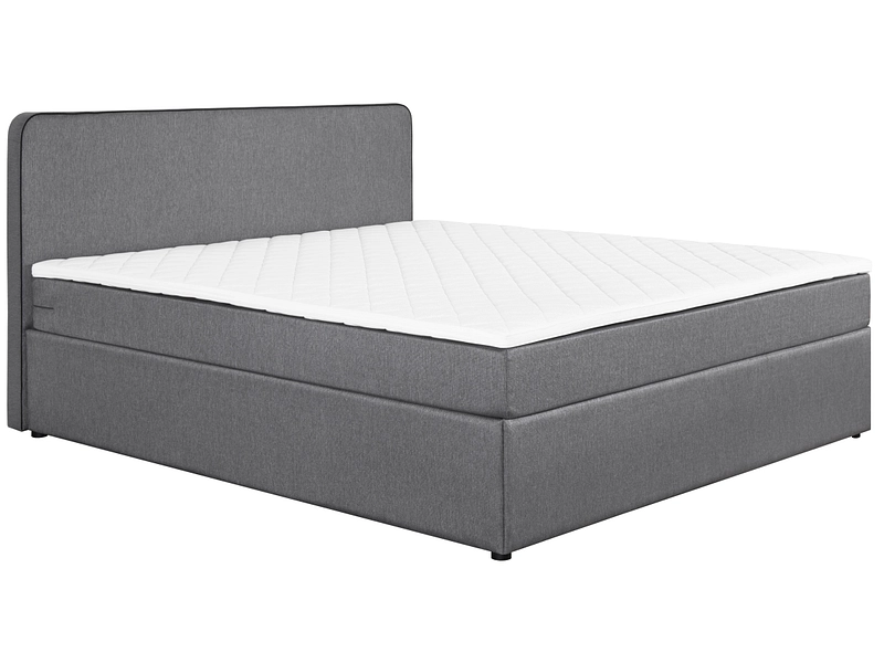 Boxspring ANTON grigio 180x200cm semirigido