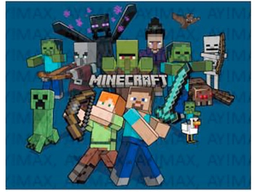 Tapis enfant MINECRAFT