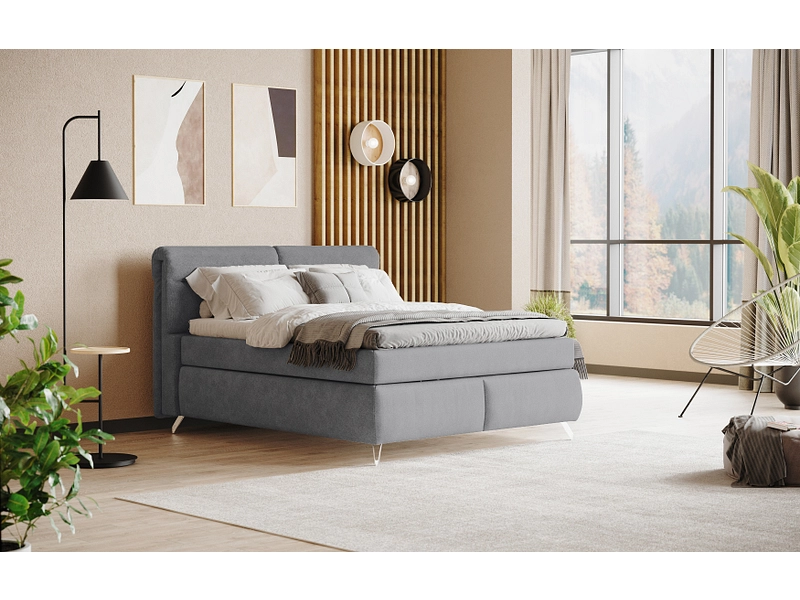 Boxspring SWISS HOME STYLE AMBER grigio scuro