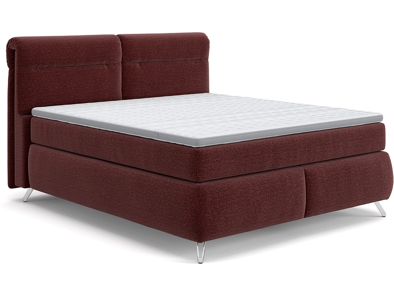 Boxspringbett SWISS HOME STYLE AMBER bordeau Boxspringbett SWISS HOME STYLE AMBER bordeau