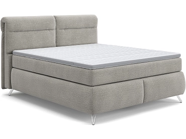 Boxspringbett SWISS HOME STYLE AMBER hellgrau