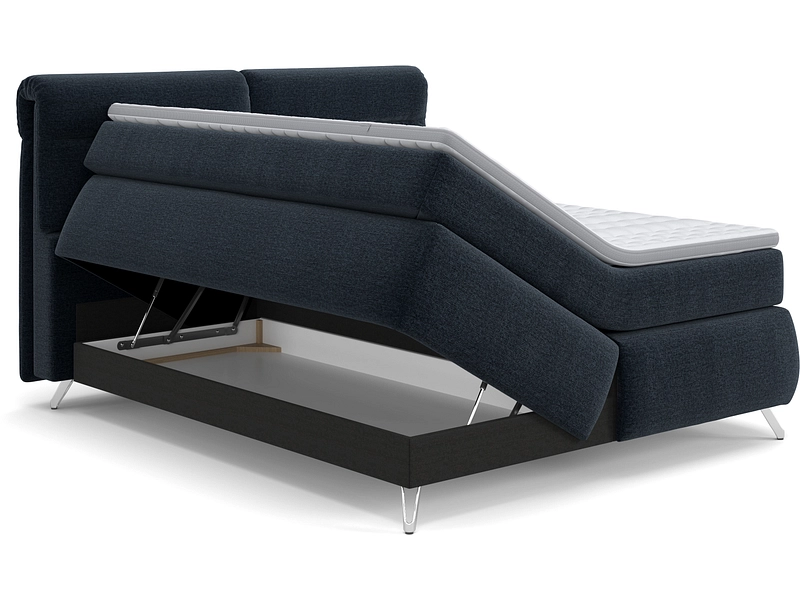 Boxspringbett SWISS HOME STYLE AMBER blau