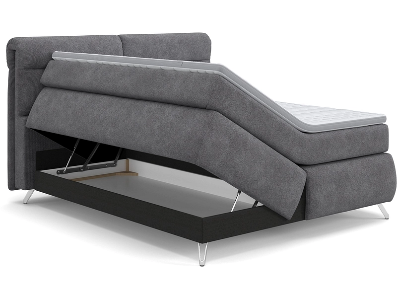 Boxspring SWISS HOME STYLE AMBER gris foncé