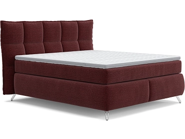Boxspringbett SWISS HOME STYLE AGATA bordeau