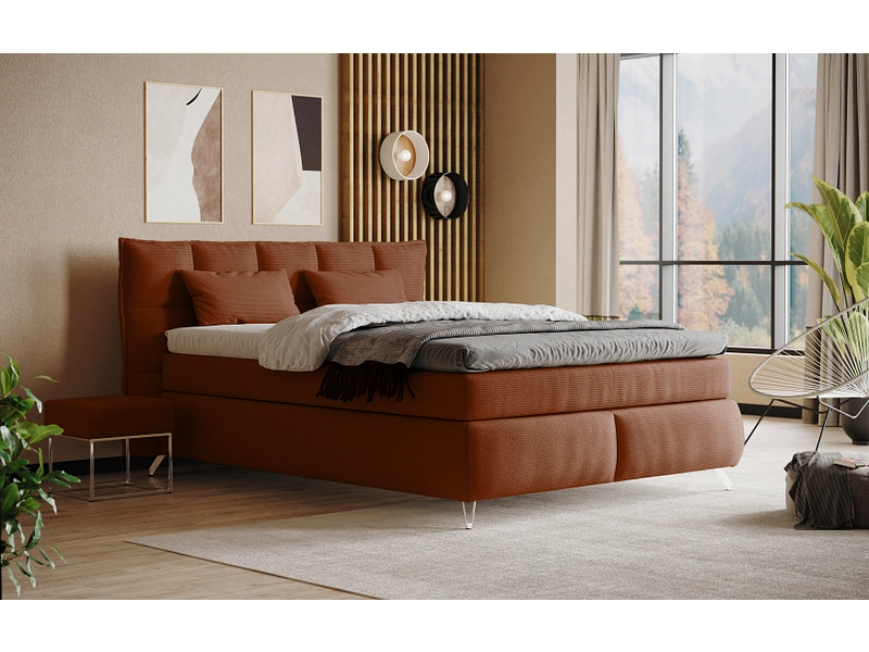 Boxspringbett SWISS HOME STYLE AGATA terrakotta
