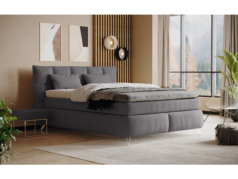 Boxspringbett SWISS HOME STYLE AGATA anthrazit