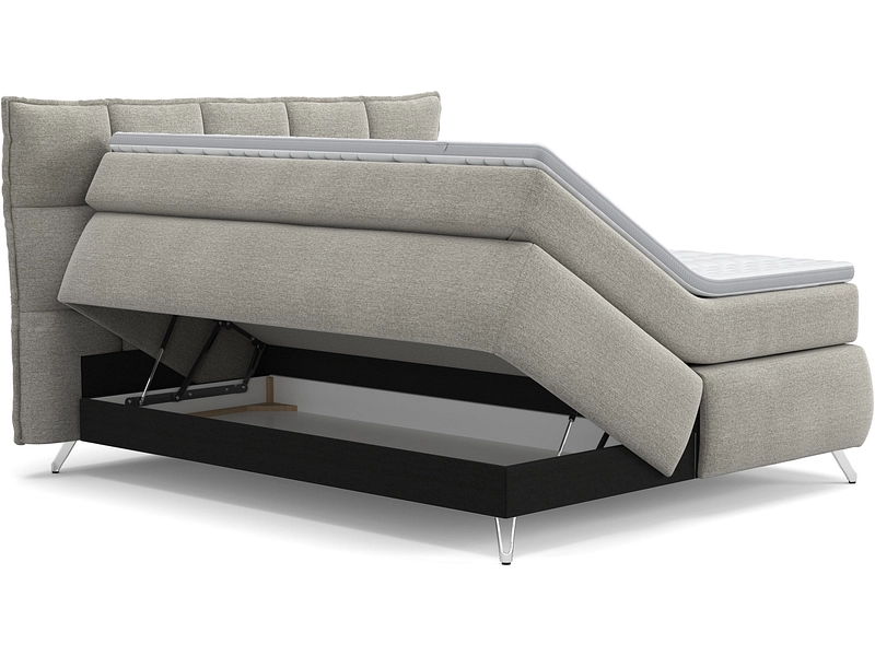 Boxspring SWISS HOME STYLE AGATA gris clair