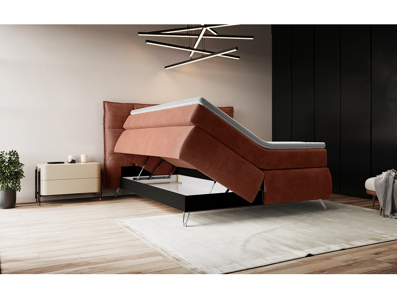 Boxspringbett SWISS HOME STYLE AGATA terrakotta