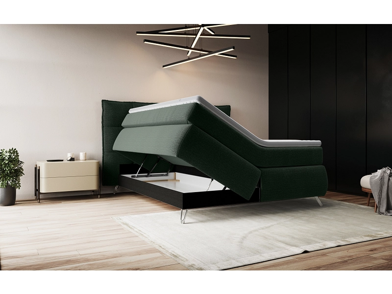 Boxspring SWISS HOME STYLE AGATA vert foncé
