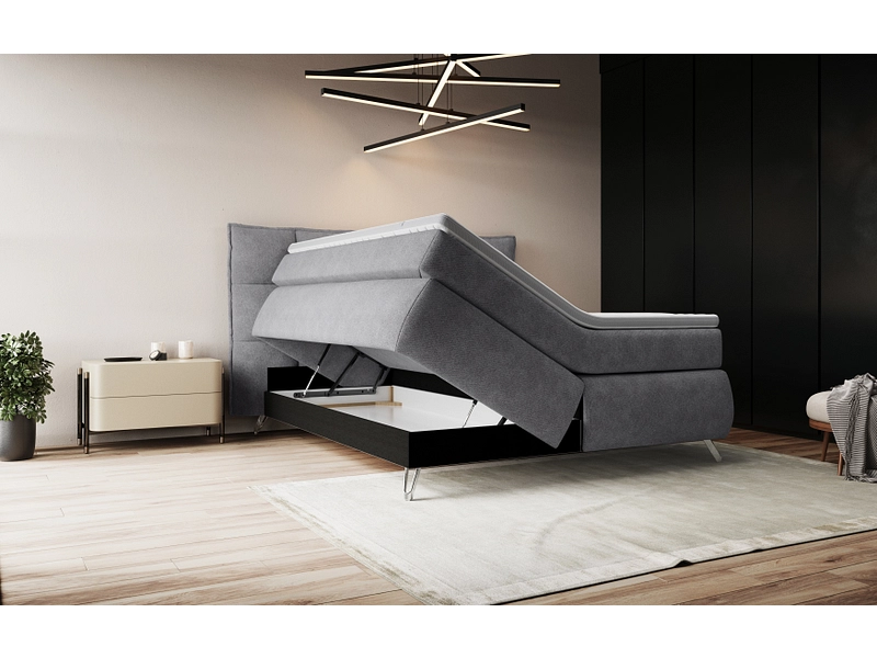 Boxspring SWISS HOME STYLE AGATA grigio scuro