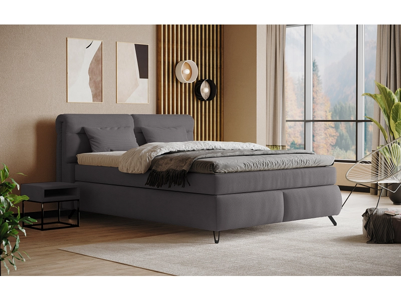 Boxspringbett SWISS HOME STYLE AMBER anthrazit