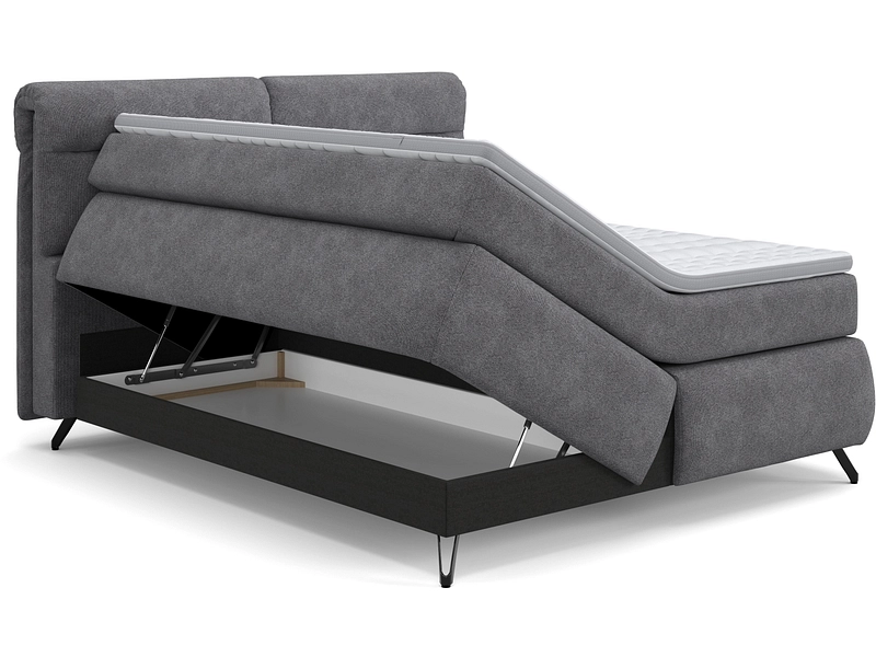 Boxspring SWISS HOME STYLE AMBER grigio scuro