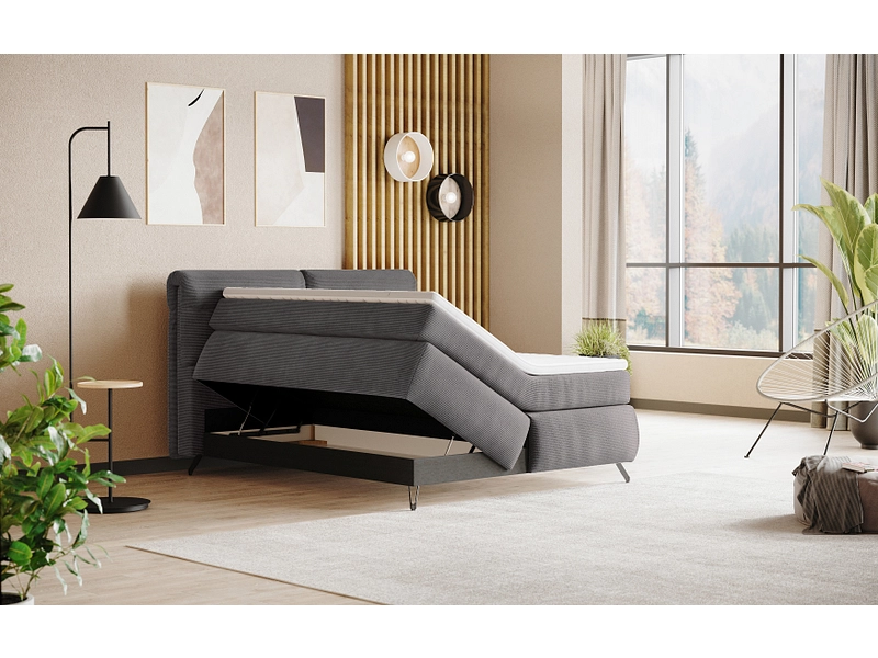 Boxspringbett SWISS HOME STYLE AMBER anthrazit