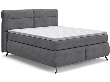 Boxspringbett SWISS HOME STYLE AMBER dunkelgrau