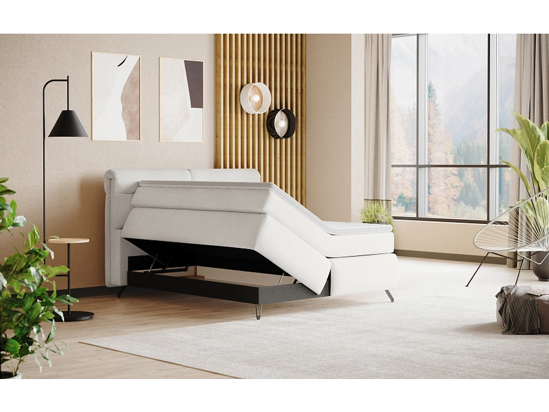 Boxspringbett SWISS HOME STYLE AMBER elfenbein
