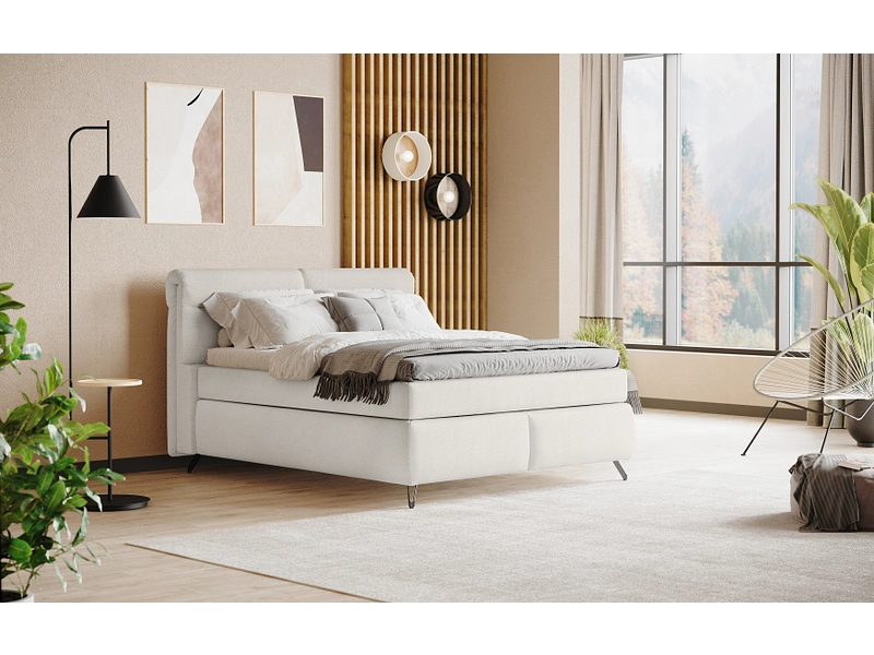 Boxspringbett SWISS HOME STYLE AMBER elfenbein